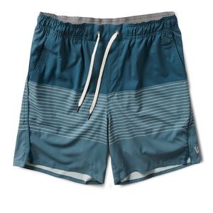 Vuori Trail Short Beryl Stripe XL